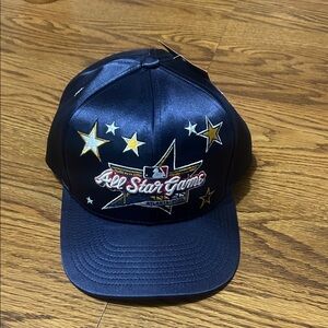 Mitchell & Ness Navy Blue All Star Games Satin Snapback